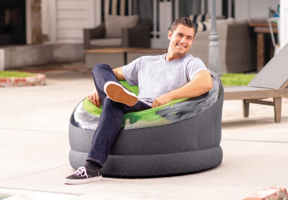 Надувное кресло Empire Chair Intex 66582NP, цвет зелёный, без насоса