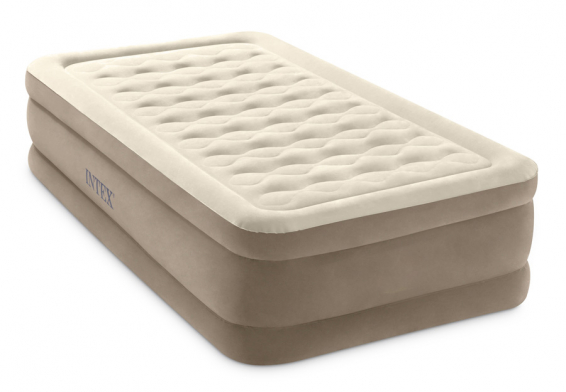Односпальная надувная кровать Ultra Plush Airbed Intex 64426ND, встроенный электрический насос 220В