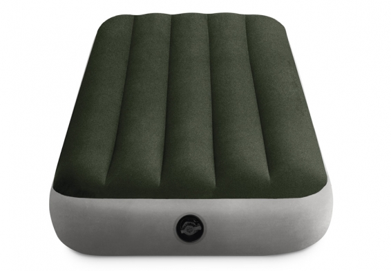 Односпальный надувной матрас Prestige Downy Airbed Intex 64106, без насоса