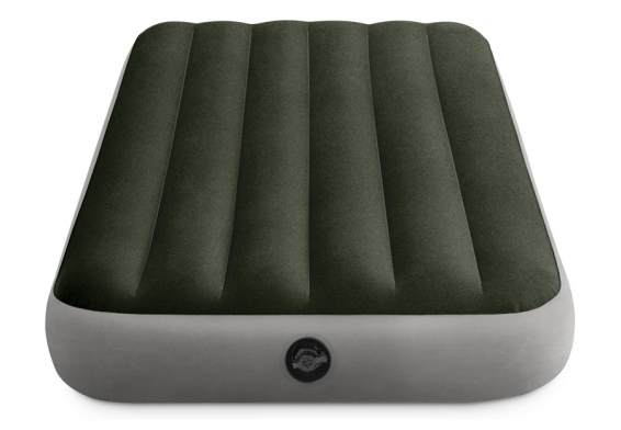 Односпальный надувной матрас Prestige Downy Airbed Intex 64107, без насоса