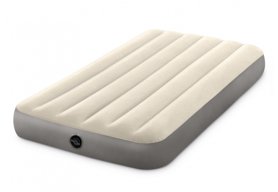 Односпальный надувной матрас Single-High Airbed Intex 64101, без насоса