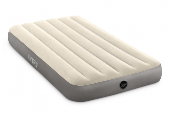 Односпальный надувной матрас Single-High Airbed Intex 64101, без насоса