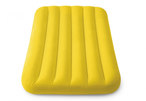 Односпальный надувной матрас для детей Cozy Kidz Airbed Intex 66803NP, цвет жёлтый, без насоса