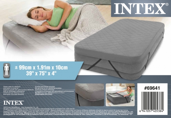 Наматрасник для односпальных кроватей Airbed Cover Intex 69641