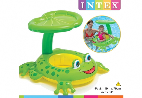 Надувной круг с трусиками Froggy Friends Shaded Baby Float Intex 56584NP