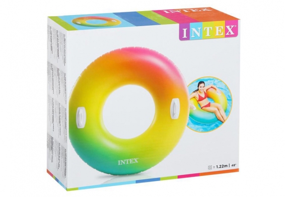 Круг плавательный надувной Rainbow Ombre Intex 58202EU