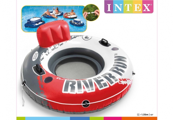 Круг-кресло плавательное надувное Red River Run 1 Fire Edition Intex 56825EU