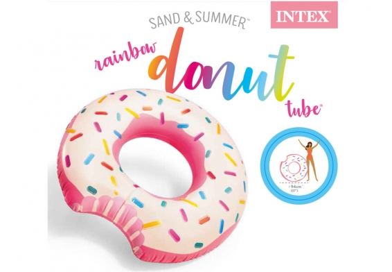    Rainbow Donut Tube Intex 56265NP