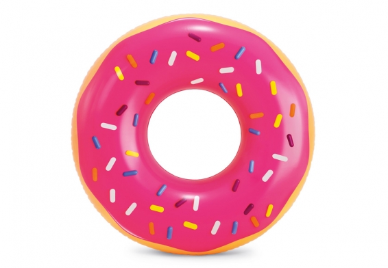 Круг плавательный надувной Pink Forested Donut Tube Intex 56256NP
