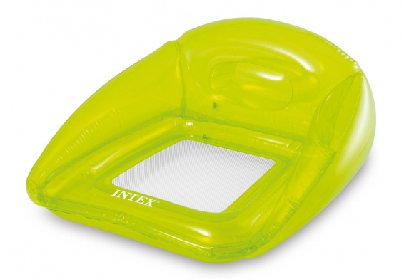 Круг-кресло плавательное надувное Transparent Lounge Intex 56802NP