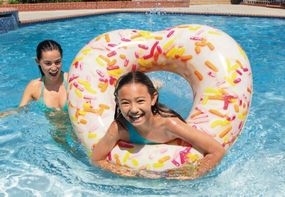 Круг плавательный надувной Sprinkle Donut Heart Tube Intex 56253NP