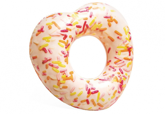 Круг плавательный надувной Sprinkle Donut Heart Tube Intex 56253NP