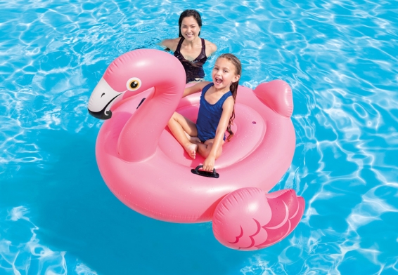   Pink Flamingo Ride-On Intex 57558NP