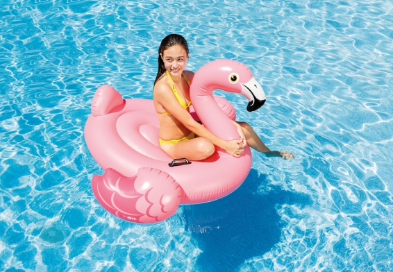 Плот надувной Pink Flamingo Ride-On Intex 57558NP