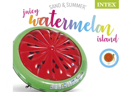 Плот надувной Juicy Watermelon Island Intex 56283EU