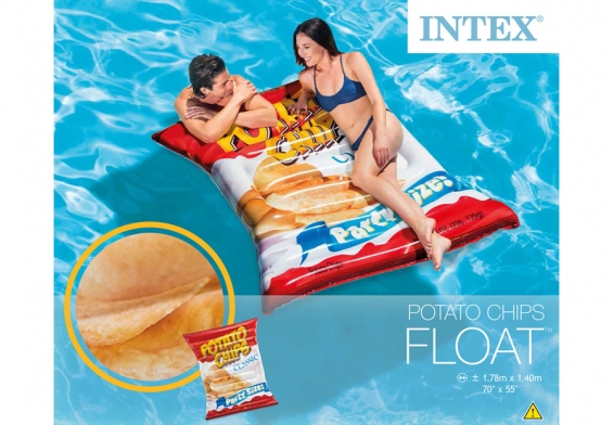 Матрас плавательный надувной Potato Chips Float Intex 58776EU