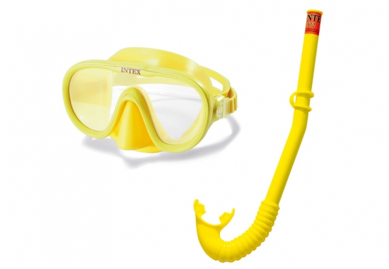 Маска с трубкой плавательные Adventurer Swim Set Intex 55642