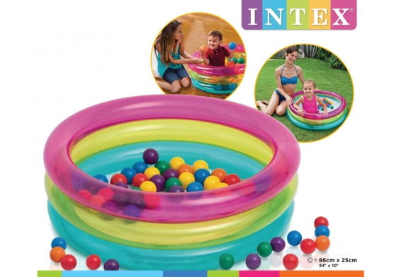    Classic 3-Ring Baby Ball Pit Intex 48674NP