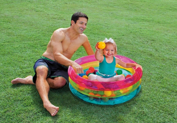    Classic 3-Ring Baby Ball Pit Intex 48674NP