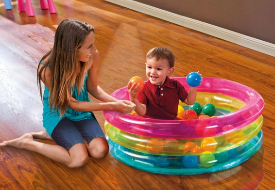    Classic 3-Ring Baby Ball Pit Intex 48674NP