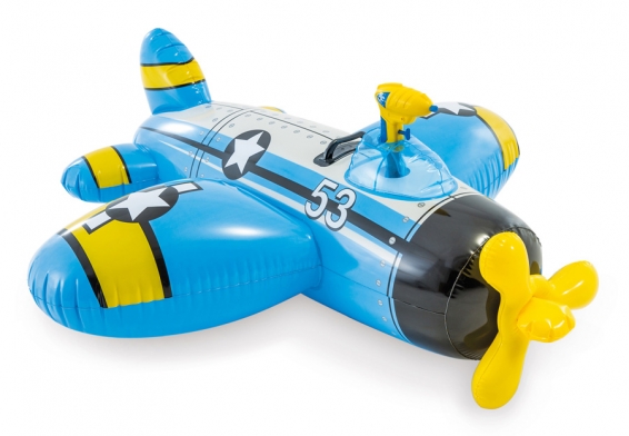 Надувная игрушка Самолёт Water Gun Plane Ride-On Intex 57537NP