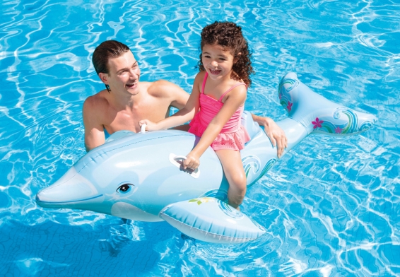 Надувная игрушка Дельфин Lil Dolphin Ride-On Intex 58535NP