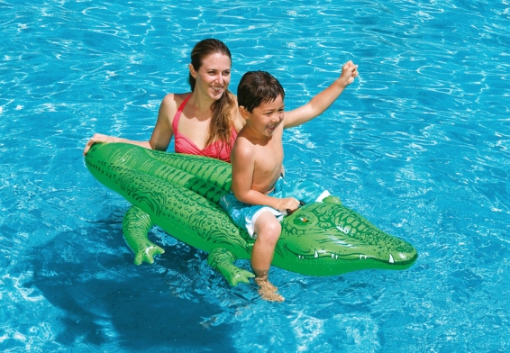 Надувная игрушка Крокодил Lil Gator Ride-On Intex 58546NP