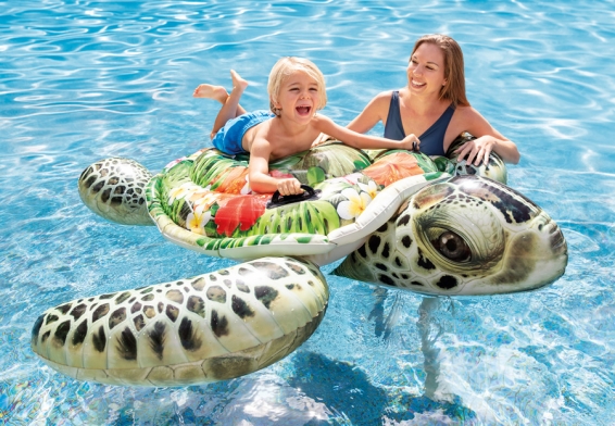 Надувная игрушка Черепаха Realistic Sea Turtle Ride-On Intex 57555NP