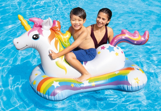 Надувная игрушка Единорог Magical Unicorn Ride-On Intex 57552NP