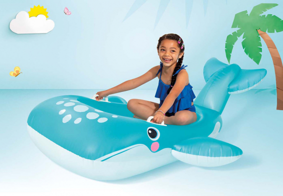 Надувная игрушка Кит Blue Whale Ride-On Intex 57567NP