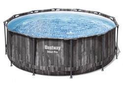 Каркасный бассейн 366 х 122 см Steel Pro Max Frame Pool Bestway 561PZ, фильтрующий насос, лестница