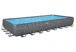 Каркасный бассейн 956 х 488 х 132 см APX 365 Frame Pool Bestway 561KJ, песочный фильтрующий насос, лестница, тент