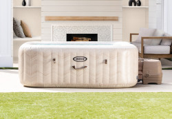 Надувной бассейн джакузи PureSpa Bubble Massage Chevron Deluxe Intex 28446