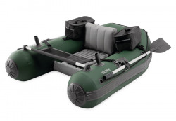 Надувная рыболовная лодка Big Catch PRO Intex 68381NP, алюминиевые вёсла, ручной насос