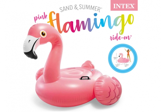   Pink Flamingo Ride-On Intex 57558NP