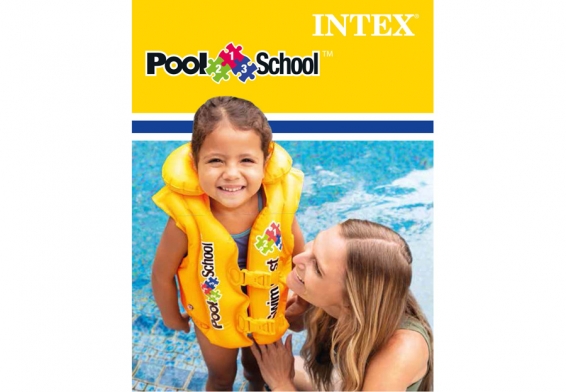 Жилет надувной плавательный Pool School Deluxe Swim Vest Intex 58660EU